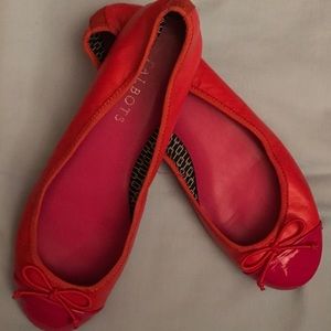 Talbots Ballet flats pink & orange